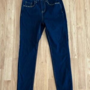 NEW Women’s !iT Mid Rise Skinny Fit Jeans - Blue - Studded Pockets - Size 4